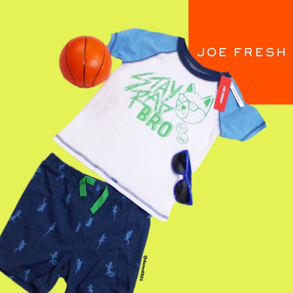 NWT Joe Fresh Baby “Stay Rad Bro” 2 Piece Set